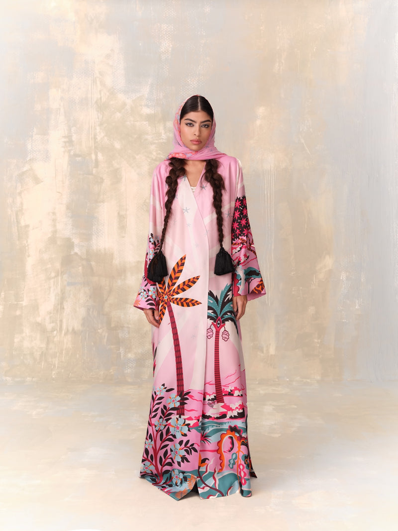 nara dress pink Nara Heart Neck Dress (Pink)