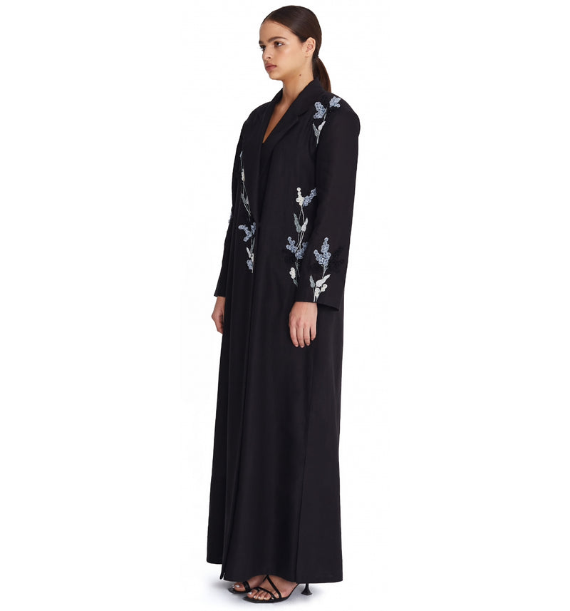 Floral Blossom Embroidered Abaya