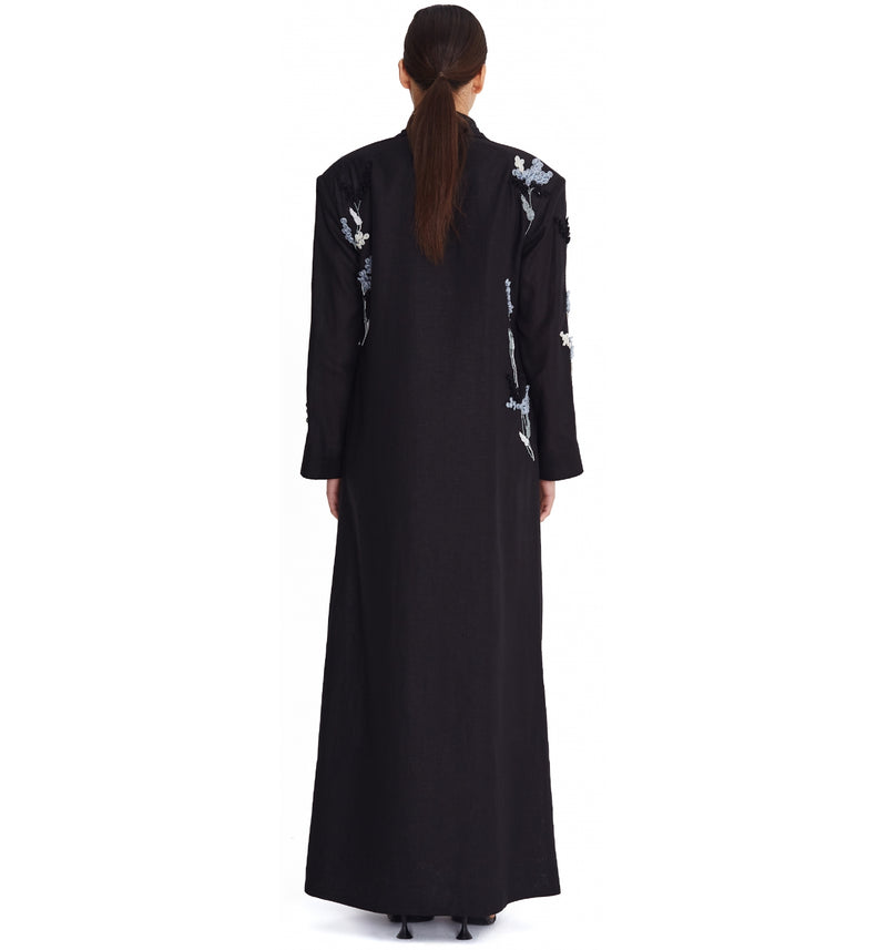 Floral Blossom Embroidered Abaya