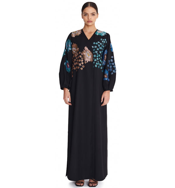 Floral Crystal Abaya