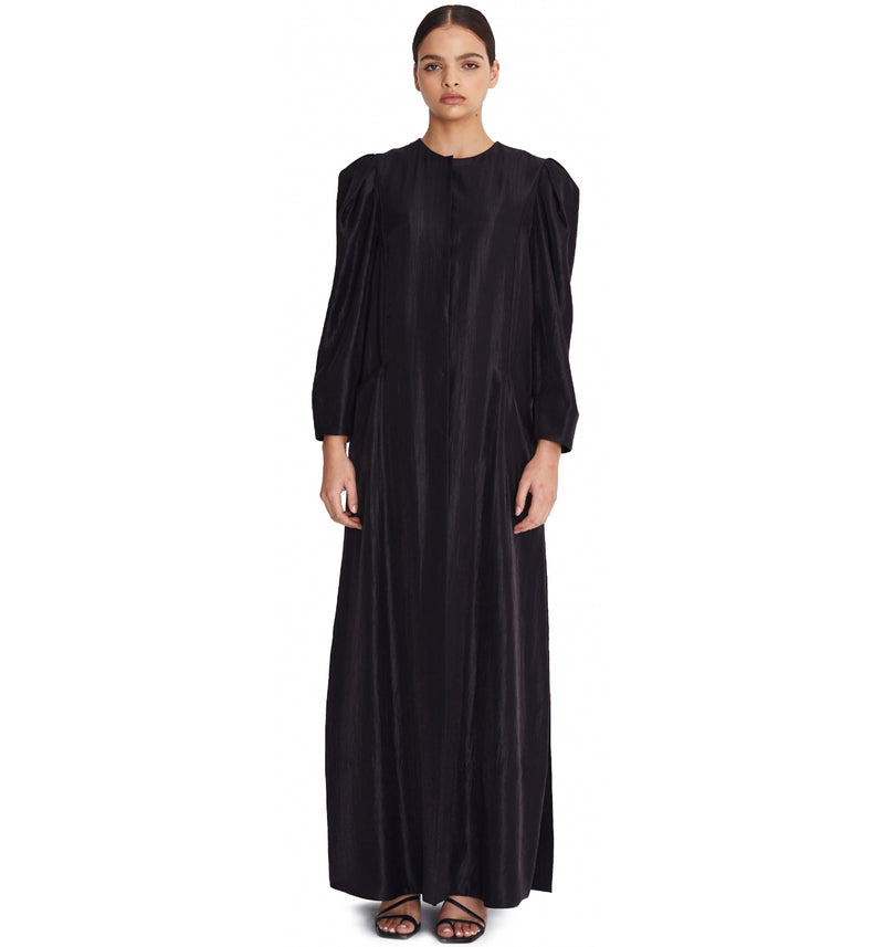 Pleated Sleeve Abaya