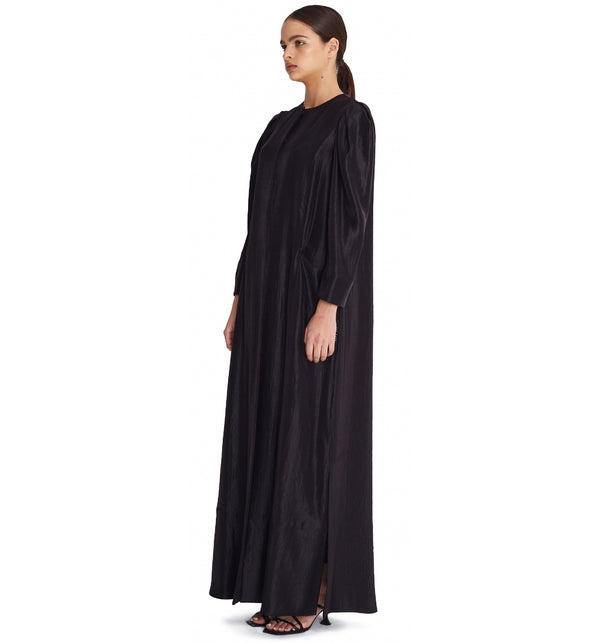 Pleated Sleeve Abaya