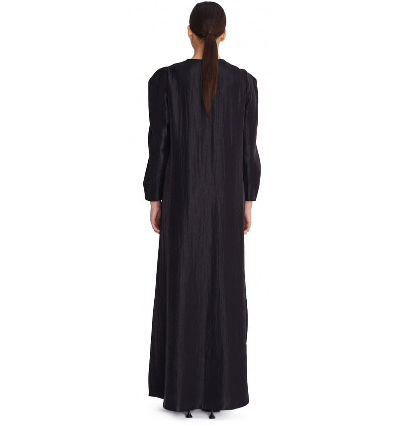 Pleated Sleeve Abaya