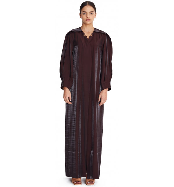 Pleated Sleeve Abaya