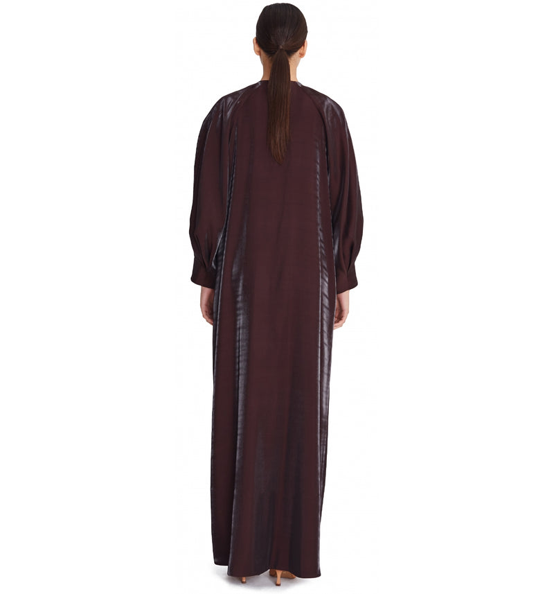 Pleated Sleeve Abaya